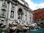 Side of the Trevi Fountain