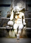 Angel en una de las tumbas (Cementerio Portugalete)