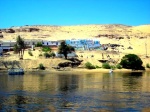 Nubian village in the distance - Aswan