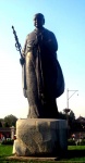 Statue of Xuanzang in the Big Wild Goose Pagoda in Xi  'an