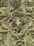 Relief drawn on the door of the Duomo