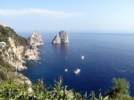 Farallon in the distance on the island of Capri