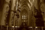 Interior de la Catedral de Bruselas en sepia
Bruselas, Belgica