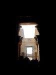 A view to the outside at the Temple of Edfu