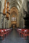 Bancos en la Catedral de Bruselas