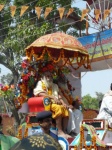 detail of the procession of sadhus