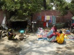 acampados en la calle, Bodh Gaya