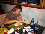 comiendo thali