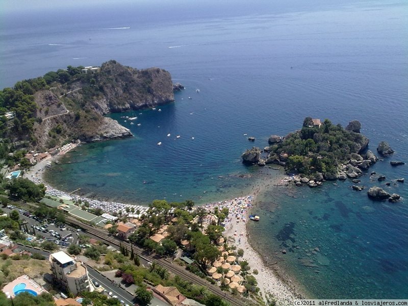 Opiniones TAORMINA en Italia: Taormina. Playa Isola Bella