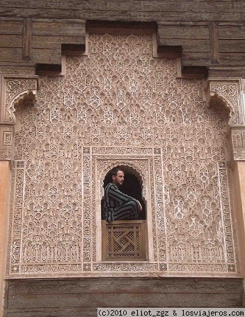 La madraza ben Yusef, Marrakech
la ventana de una habitacion de estudiante
