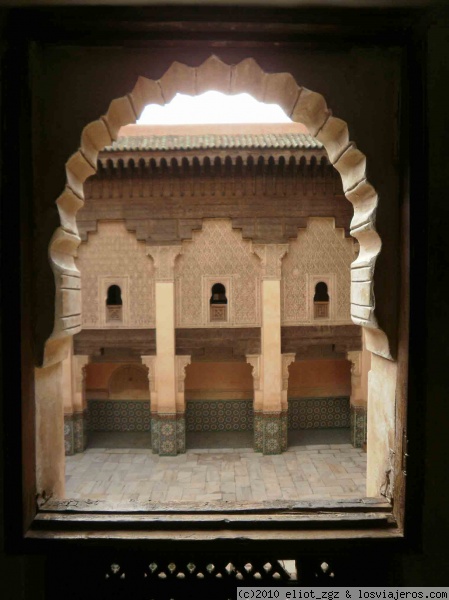 La Madraza  Ben Yusuf, Marrakech, Marruecos
desde la habitacion de un estudiante
