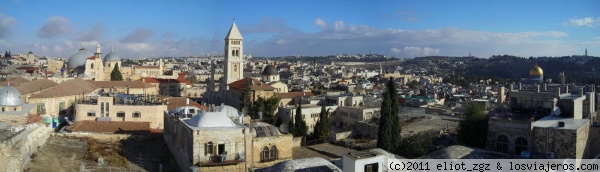 vista desde la terraza del Albergue Citadel, Jerusalem
panorámica
