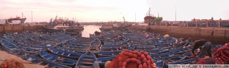 Viajar a  Marruecos: ESSAOUIRA - embarcadero de puerto de Essaouira, Marrakech (ESSAOUIRA)
