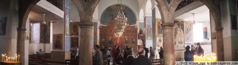 Foro de Madaba: Interior de la iglesia de San Jorge, Madaba