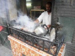 cooking a chicken tajine, Marrakech