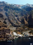 famosa cuesta de los burros de Santorini