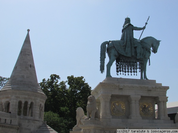Estatua de San Esteban I, rey de Hungría, Bastión de los Pescadores, Budapest
Otro detalle del Rey Santo
