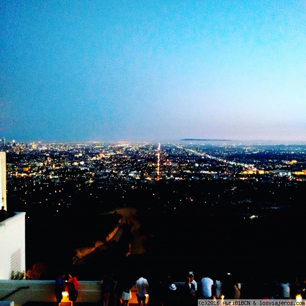 Vistas desde el Observatorio Griffith, Los Angeles
Vistas de la ciudad de los Angeles desde el Observatorio Griffith, agosto 2016
