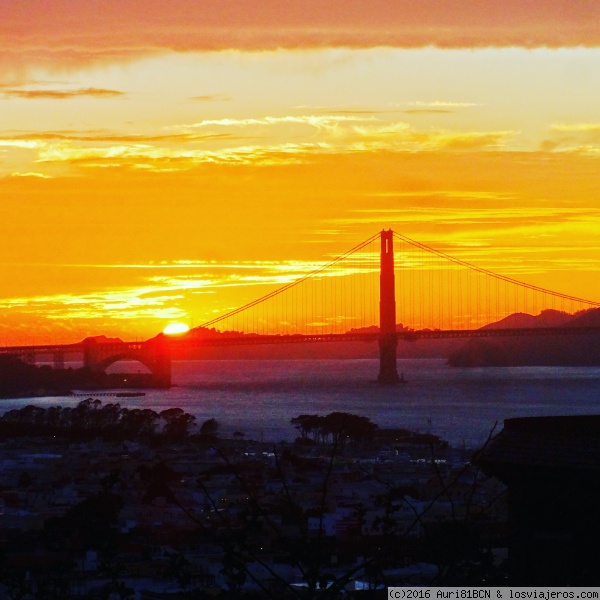 Vista del puente Golden Gate
Atardecer desde Sterling Park, San Francisco
