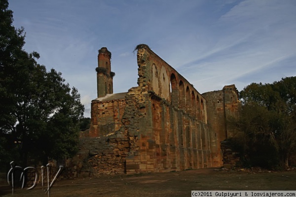 Monasterio de Santa María de  Moreruela
Zamora
Fue un monasterio cisterciense erigido entre los siglos XII y XIII, y situado en las cercanías de Granja de Moreruela, en la comunidad autónoma de Castilla y León, dentro de la provincia de Zamora, situado en la comarca de Tierra de Campos. Fue declarado Monumento Nacional el 3 de junio de 1931.

Sobre un antiguo monasterio levantado a finales del siglo IX bajo el patrocinio del rey asturiano Alfonso III se estableció una comunidad de monjes cistercienses llamados por Alfonso VII, el Emperador, con el propósito de poner en producción las tierras que se iban ganando a los musulmanes al sur del reino y crear las condiciones propicias para una rápida repoblación. Para ello puso a disposición de los monjes blancos del Císter los territorios de las villas circundantes que ellos se encargaron de cultivar y explotar. La fundación monástica puede fecharse en 1133.
