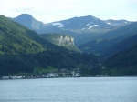 Eidsdal desde el barco
Eidsdal, Vista, Storfjorden, Linge, Desde, Geiranger, desde, barco, pueblo, cruza, fiordo, aquí, empieza, carretera, lleva, hasta