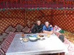 Interior de la yurta
Kirguistan