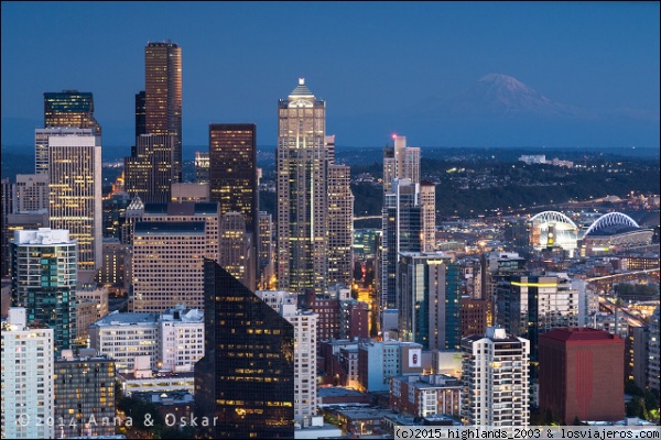 Atardecer en Seattle desde la Space Needle, Seattle (Washington)
Atardecer en Seattle desde la Space Needle, Seattle (Washington)
