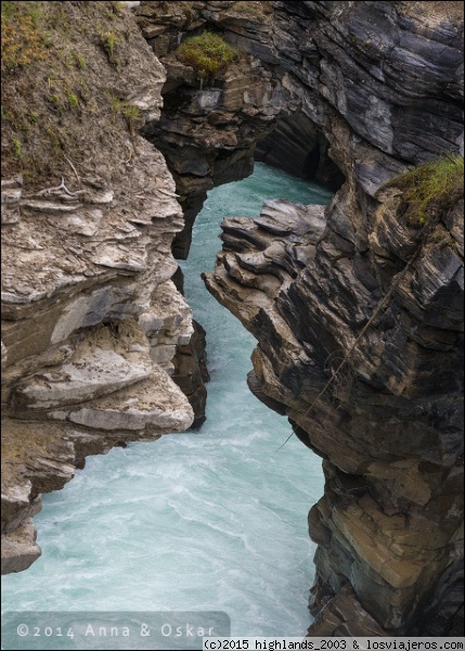 Athabasca Falls, Jasper National Park, Alberta (Canadá)
Athabasca Falls, Jasper National Park, Alberta (Canadá)
