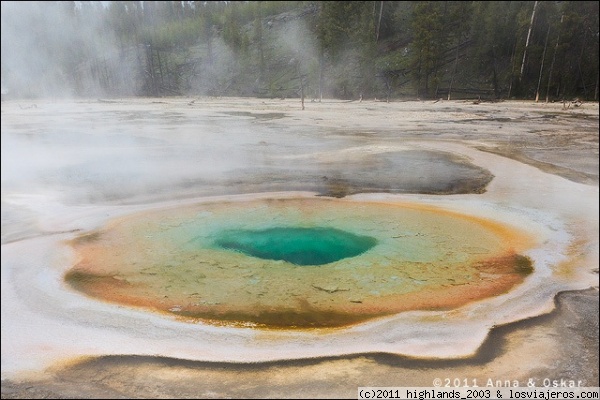 Chromatic pool - Yellowstone National Park
Esta piscina hace honor a su nombre.
