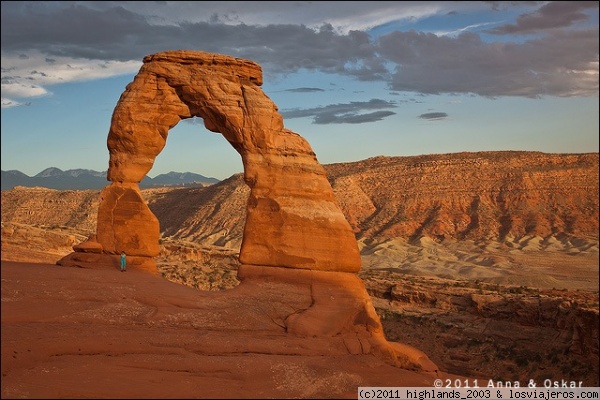 Delicate Arch - Arches National Park
Es el simbolo de la matriculas de Utah. Este punto del parque es uno de los preferidos para disfrutar del atardecer.
