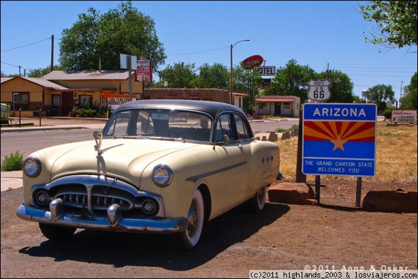 Ruta 66 - Arizona
La mitica ruta 66 cruzaba Estados Unidos desde Chigago hasta el pacífico.
