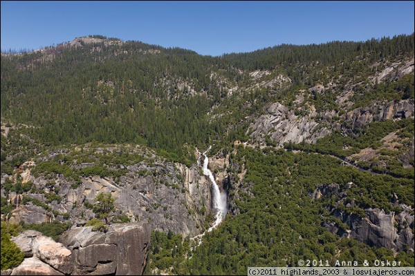 The Cascades - Yosemite National Park
Para acceder a esta vista, hay que bajar a través de una montaña de granito. La subida después se hace dura.
