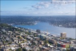 Lake Union desde la Space Needle, Seattle (Washington)