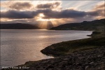 Atardecer en la bahía de Holmavik