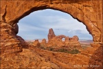 Turret Arch through Noth Window - Arches National Park