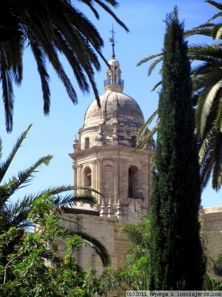 La torre de la Manquita, Málaga
Vistas desde el parque de la única torre de la Catedral de Málaga, conocida popularmente como 