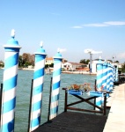 Muelles de atraque de una fábrica de cristal. Murano