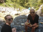 pic-nic en garganta de Tolmin