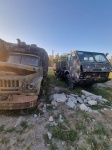 Camiones militares abandonados