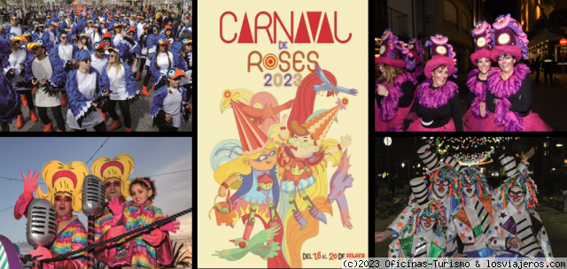 Carnavales de Roses - Girona
Pasacalle. Desfiles de collas con sus carrozas.
