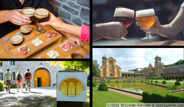 Rutas cervezas trapenses en Wallonia
Chimay, Rochefort y Orval, abadías cistercienses productoras de cerveza trapista en Valonia
