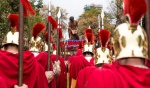 Semana Santa, Tarragona
Semana, Santa, Tarragona, pasos, precedidos, armats, armados, rompen, silencio, sonido, tambores