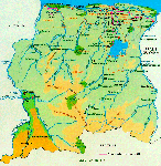 Mapa de Surinam
Surinam, Suriname