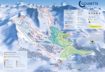 Plano de la Estación de Esquí de La Gourette - Pirineos Atlánticos