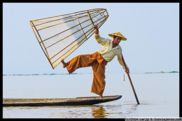 Lago Inle, en Myanmar
Pescador tradicional del Lago Inle, en Myanmar.
