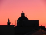 Cielo rojizo en Oia (Santorini)