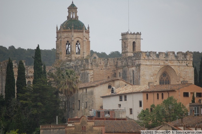 Monasterio Santes Creus en tierra de calçots