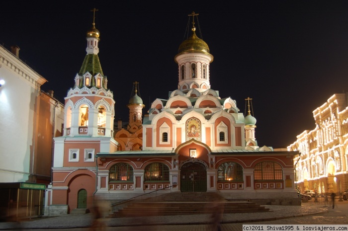 Forum of Guia Moscu in Guías y Excursiones: Catedral de Kazan de noche - Moscu