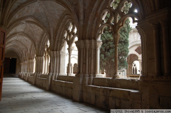 Claustro de Poblet (Tarragona)
Galería del claustro gótico.
