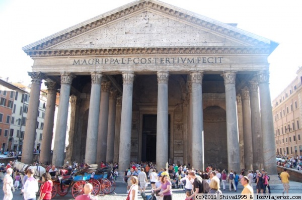 Panteón de Roma
Era el templo romano de todos los dioses y posteriormente se convirtió en iglesia cristiana.
